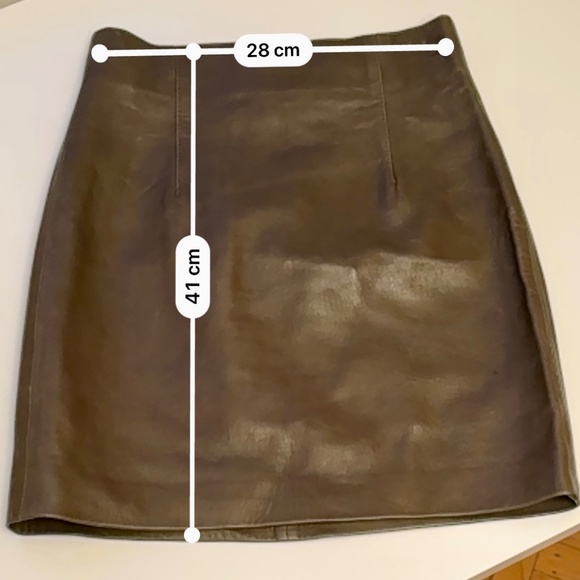 BNWT 100% LEATHER BODYCON MINI SKIRT ZARA SIZE XS - Picture 8 of 8